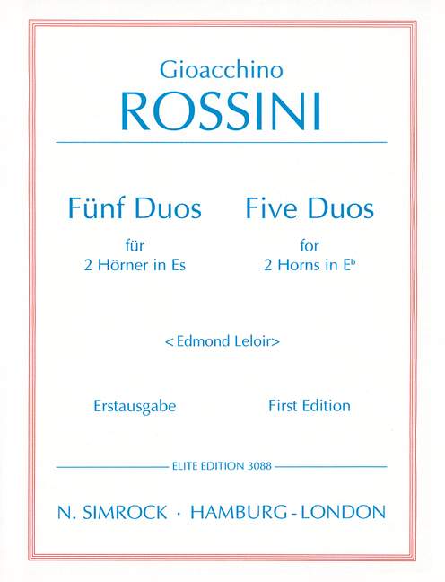 Front Cover Image Fünf Duos 