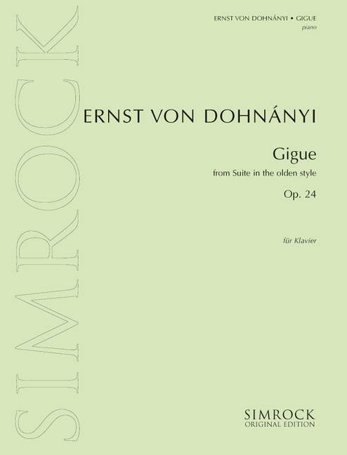 Front Cover Image Suite im alten Stil op. 24 