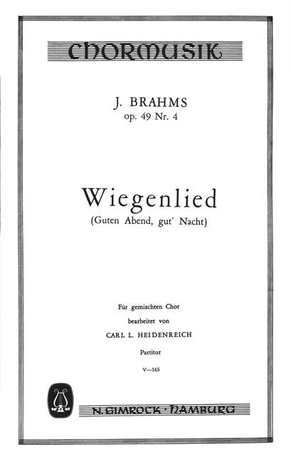 Front Cover Image Wiegenlied op. 49/4 