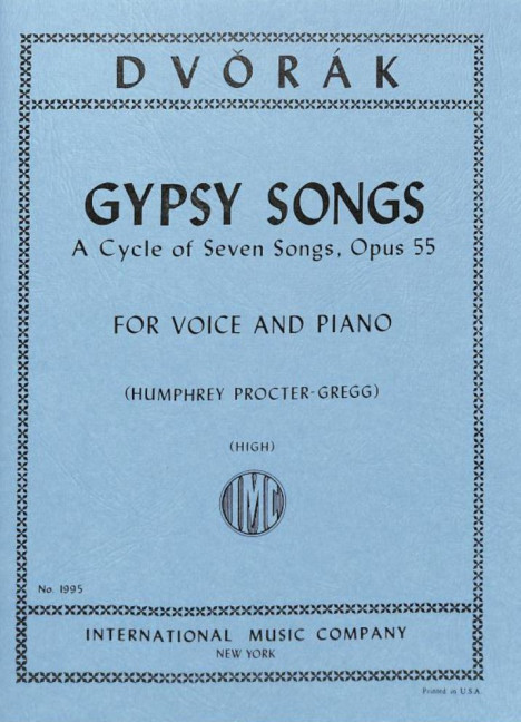 Front Cover Image Gypsy Songs op. 55 