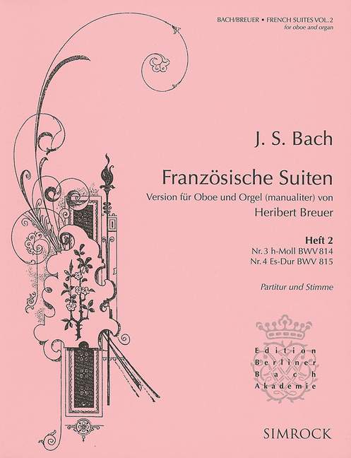 Front Cover Image Französische Suiten BWV 814 und 815 Heft 2