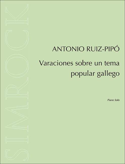 Front Cover Image Varaciones sobre un tema popular gallego 