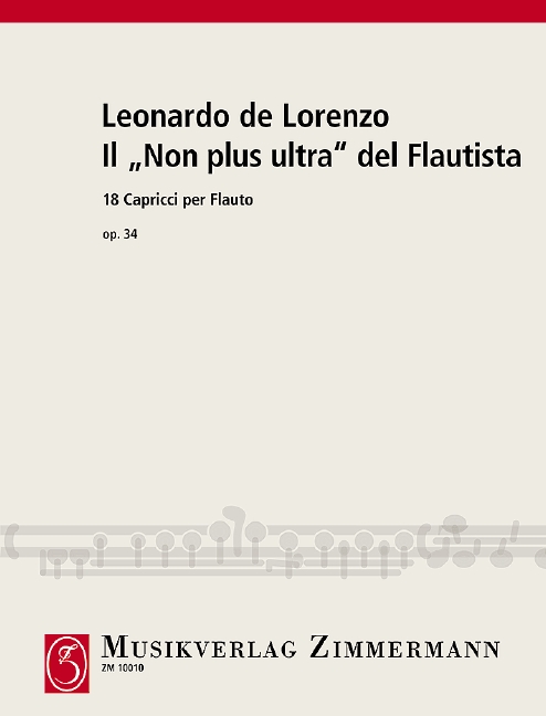 Front Cover Image Das ”Non plus ultra“ des Flötisten op. 34 