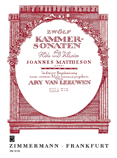 Front Cover Image Zwölf Kammersonaten Heft 2 Nr. 7-12