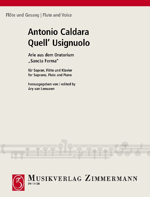 Front Cover Image Quell’Usignuolo 