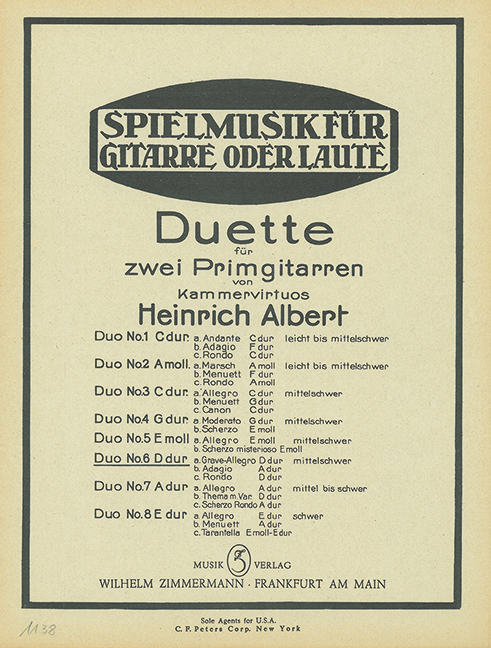 Front Cover Image Duette 