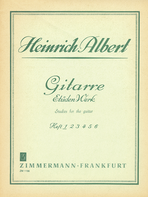 Front Cover Image Gitarre-Etüden-Werk Heft 1