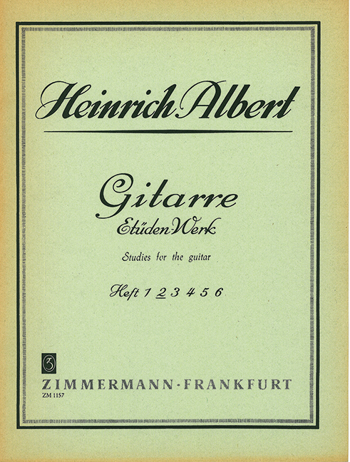 Front Cover Image Gitarre-Etüden-Werk Heft 2