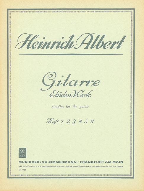 Front Cover Image Gitarre-Etüden-Werk Heft 3