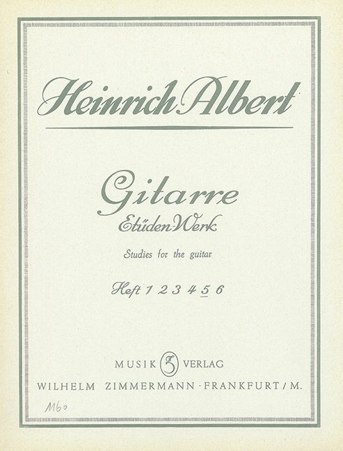 Front Cover Image Gitarre-Etüden-Werk Heft 5