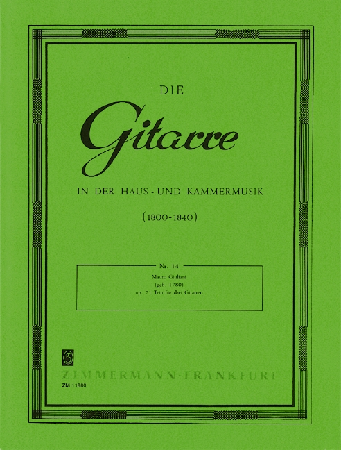 Front Cover Image Trio op. 71/3 Nr. 14