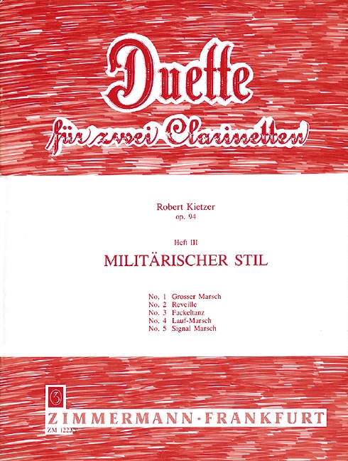 Front Cover Image Duette op. 94 Heft 3