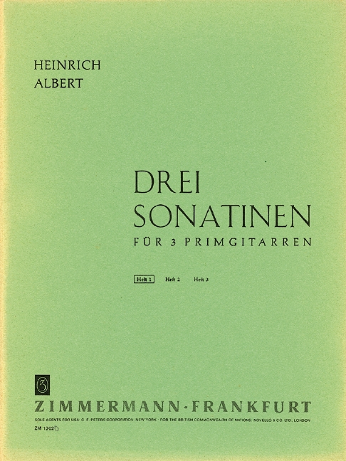 Front Cover Image Drei Sonatinen 