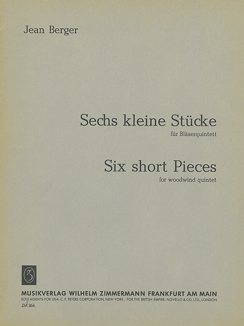 Front Cover Image Sechs kleine Stücke 