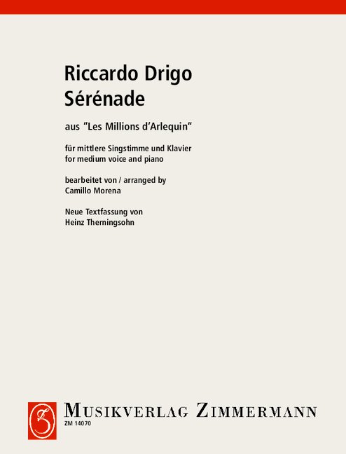 Front Cover Image Sérénade 