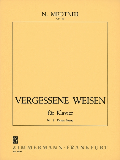 Front Cover Image Vergessene Weisen op. 40 