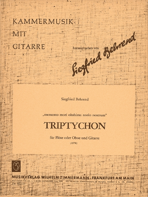Front Cover Image Triptychon ”memento mori ohshima norio nostrum“ 