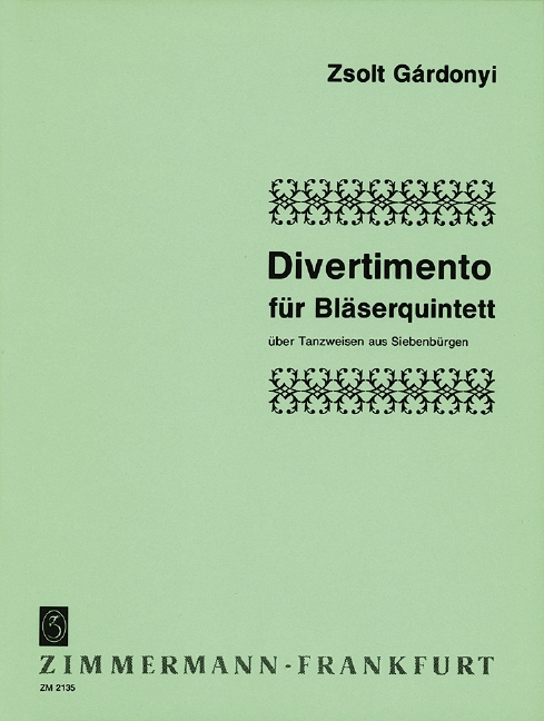 Front Cover Image Divertimento 