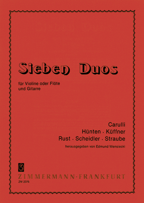 Front Cover Image Sieben Duos 