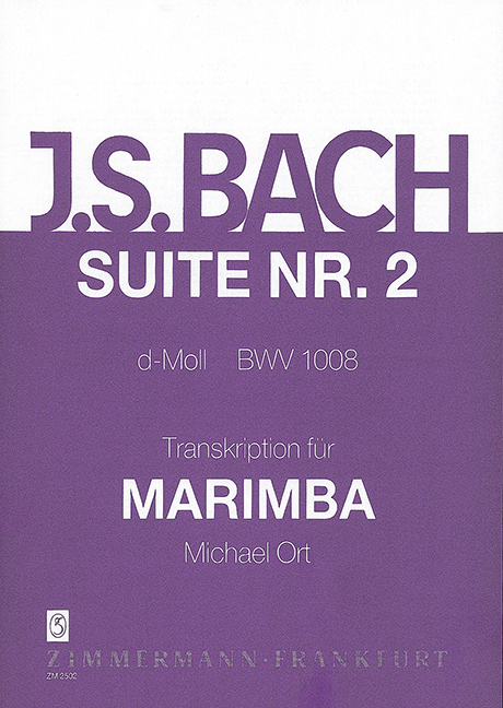 Front Cover Image Suite Nr. 2 d-Moll BWV 1008 