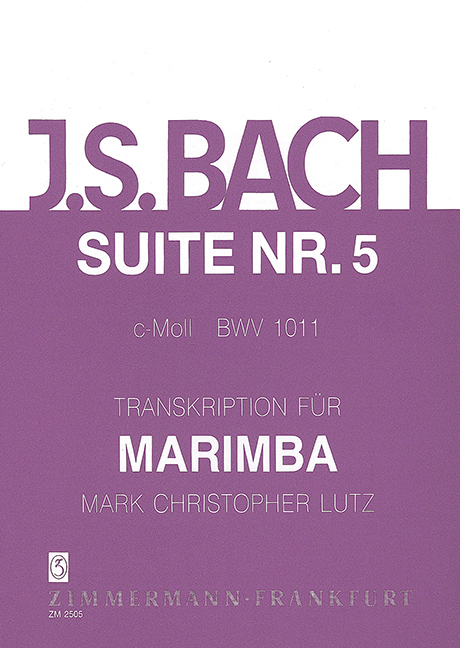Front Cover Image Suite V c-Moll BWV 1011 