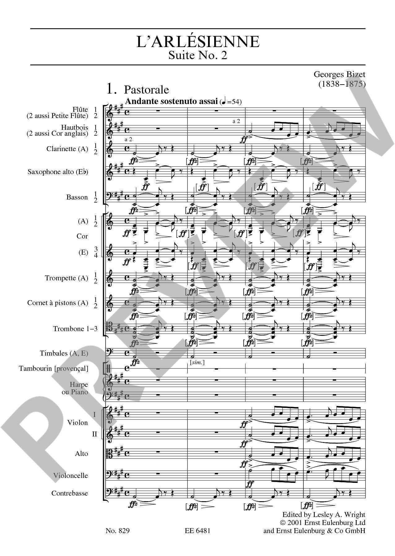 Other Cover Image L'Arlésienne Suite Nr. 2 (1872)