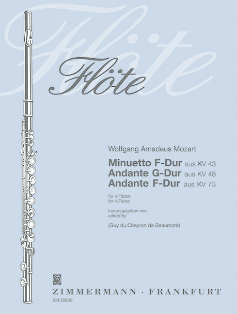 Front Cover Image Minuetto F-Dur aus KV 43 / Andante G-Dur aus KV 48/ Andante F-Dur aus KV 73 