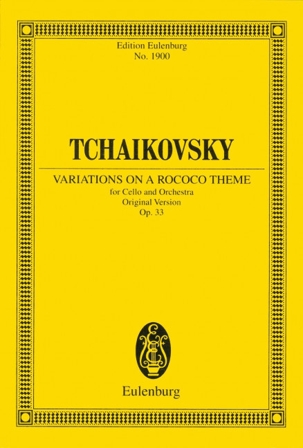 Front Cover Image Variationen über ein Rokoko-Thema für Violoncello und Orchester A-Dur op. 33 (1876)