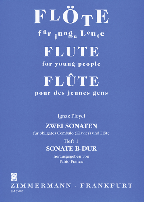 Front Cover Image 2 Sonaten Heft 1