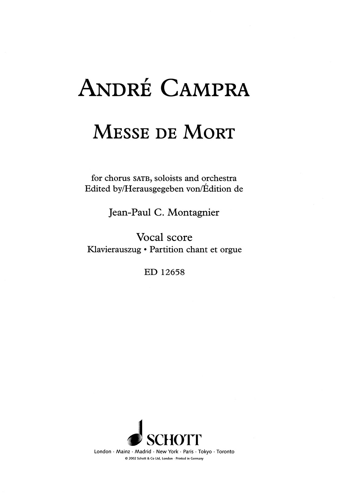 Other Cover Image Messe de Mort