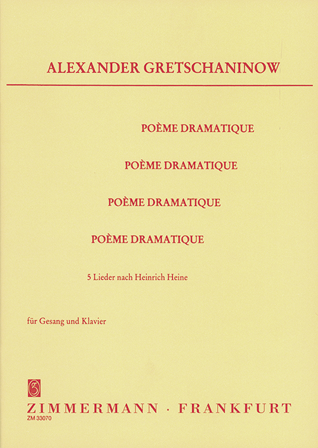 Front Cover Image Poème Dramatique op. 51 
