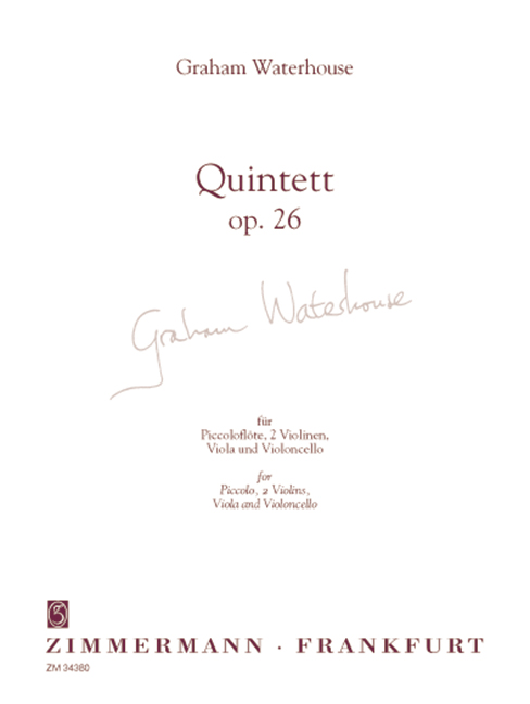 Front Cover Image Quintett op. 26 