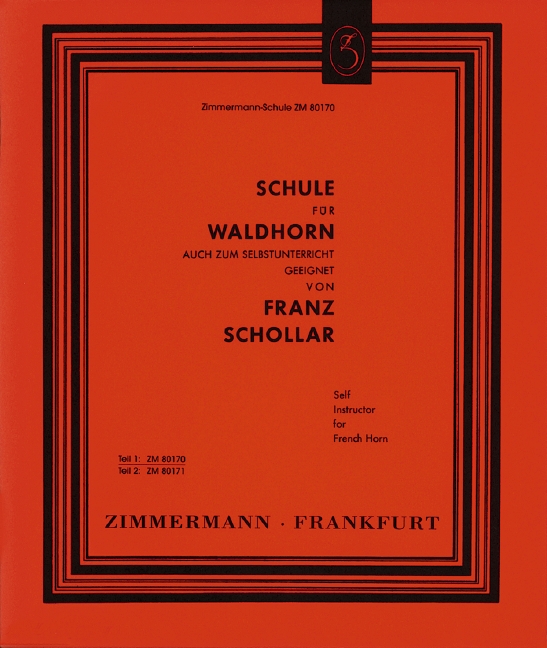 Front Cover Image Schule für Waldhorn Teil 1