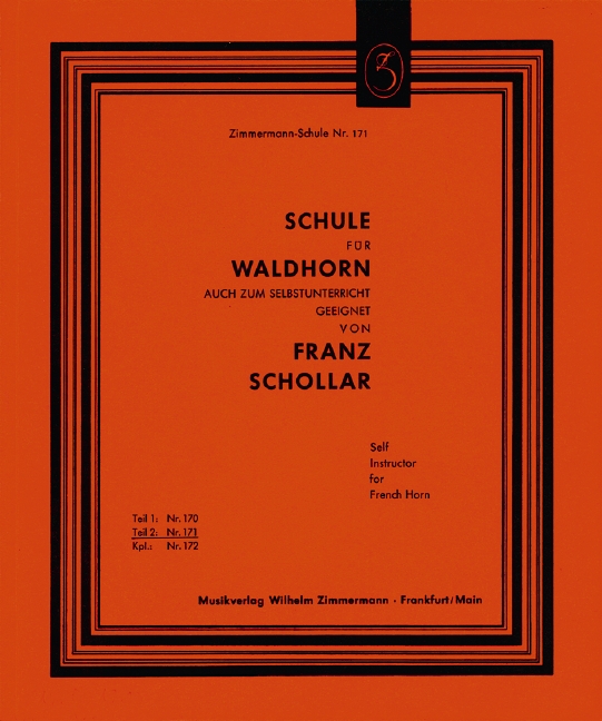 Front Cover Image Schule für Waldhorn Teil 2