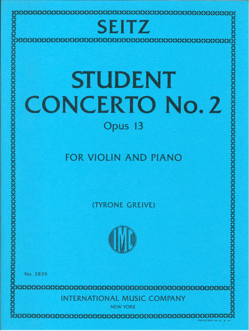 Front Cover Image Student Concerto No.2 Op. 13 