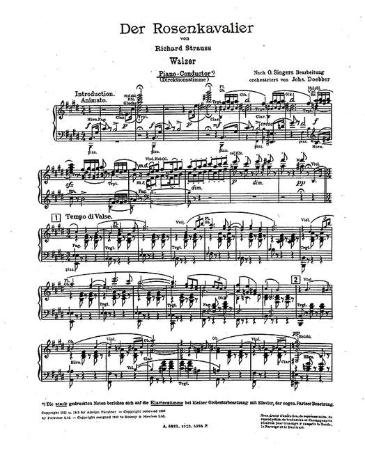 Front Cover Image Der Rosenkavalier op. 59 