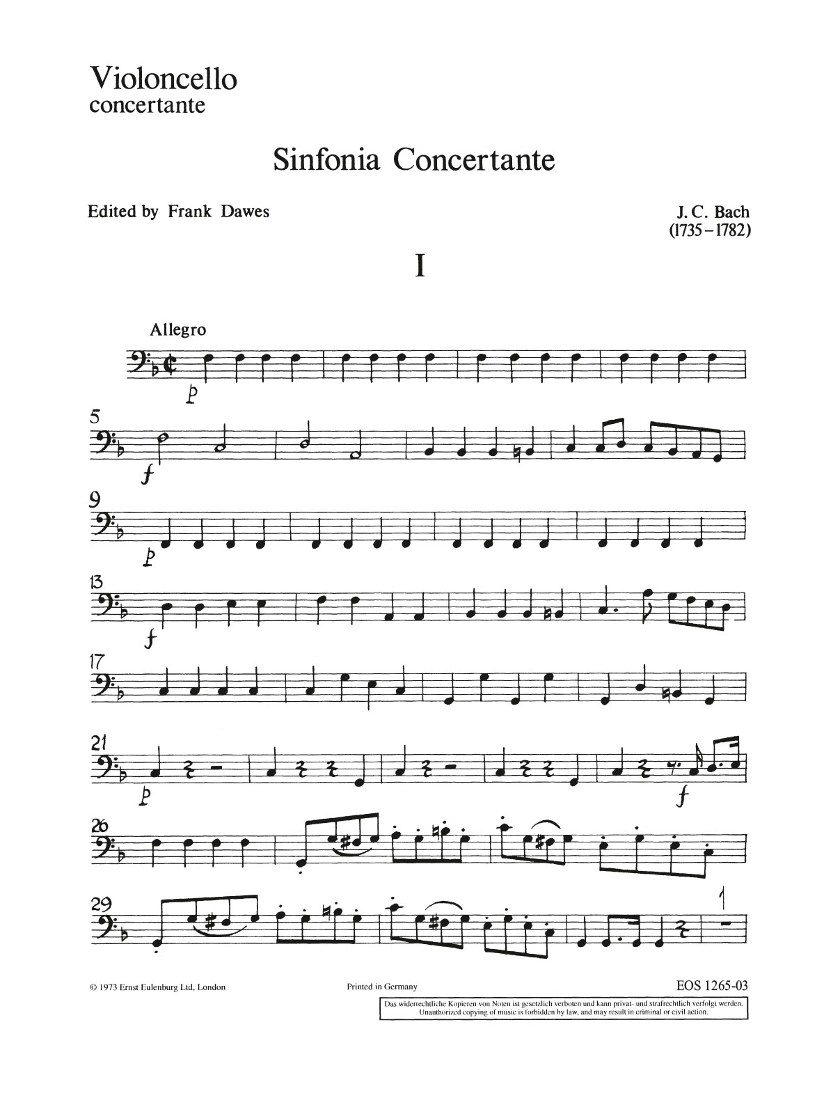 Front Cover Image Sinfonia concertante F-Dur