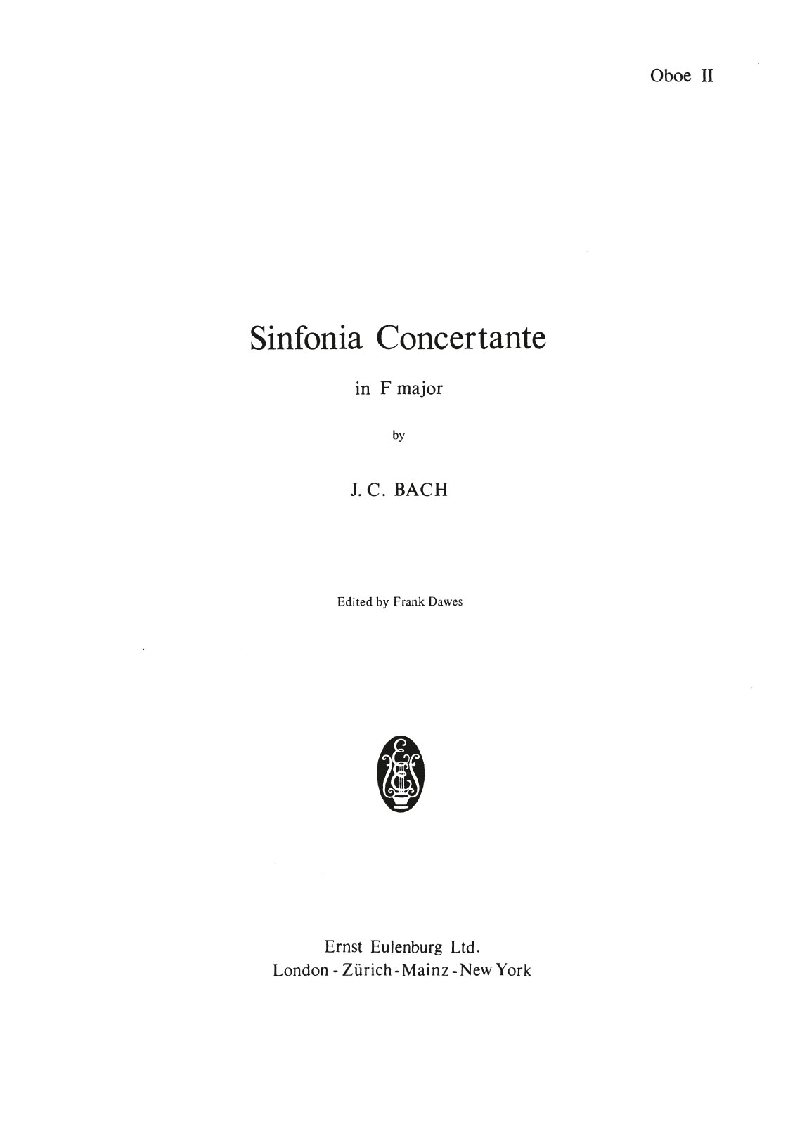 Front Cover Image Sinfonia concertante F-Dur