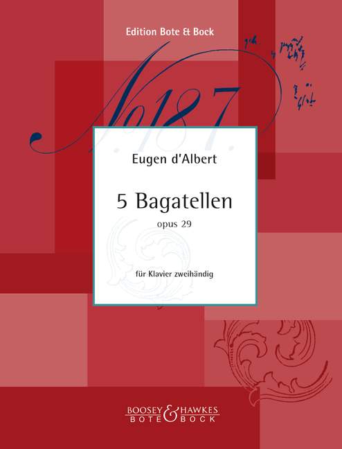 Front Cover Image Fünf Bagatellen op. 29 