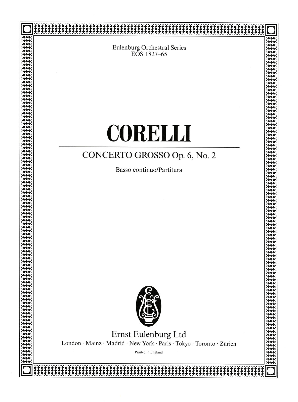 Front Cover Image Concerto grosso F-Dur op. 6/2