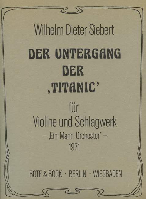 Front Cover Image Der Untergang der "Titanic" 