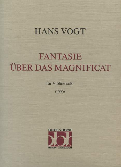 Front Cover Image Fantasie über das Magnificat 