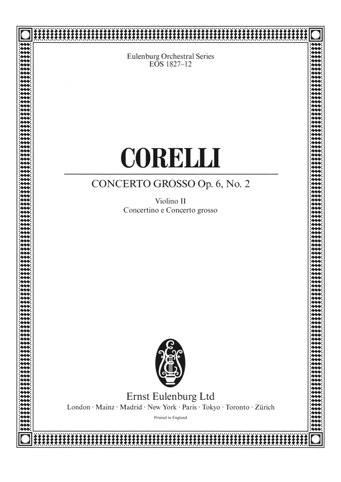 Front Cover Image Concerto grosso F-Dur op. 6/2