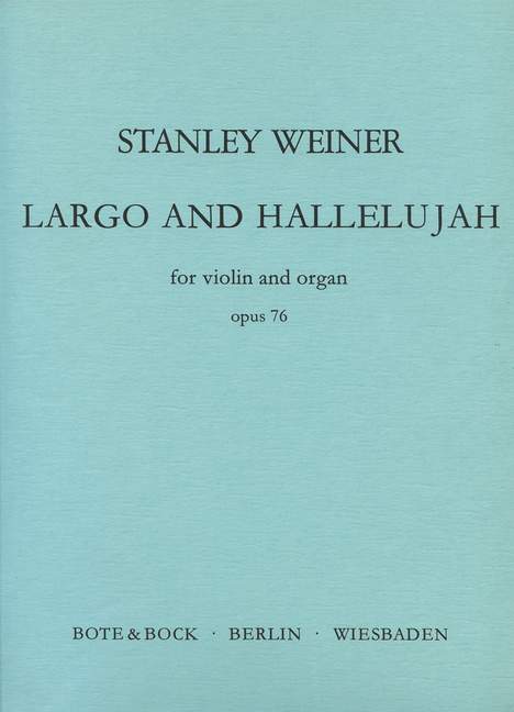 Front Cover Image Largo und Hallelujah op. 76 