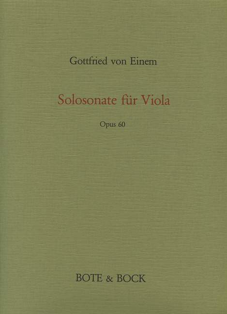 Front Cover Image Sonate op. 60 