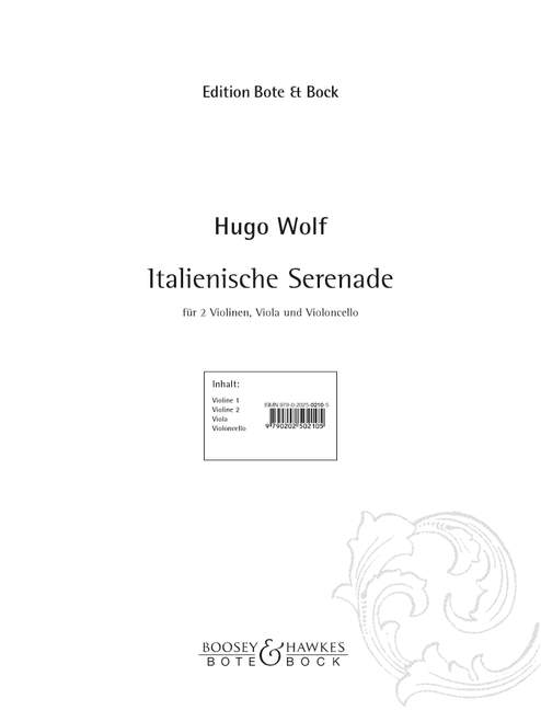 Front Cover Image Italienische Serenade 