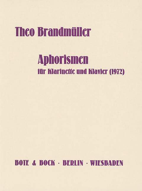 Front Cover Image Aphorismen 