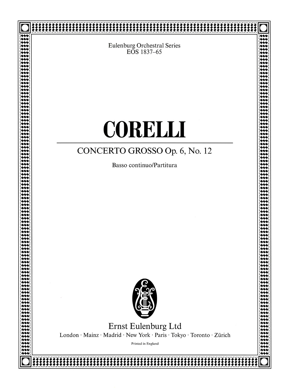 Front Cover Image Concerto grosso F-Dur op. 6/12