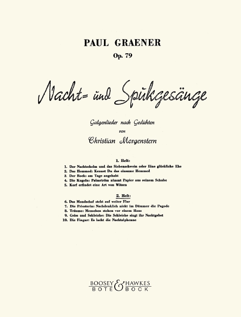 Front Cover Image Nacht- und Spukgesänge op. 79 Band 2