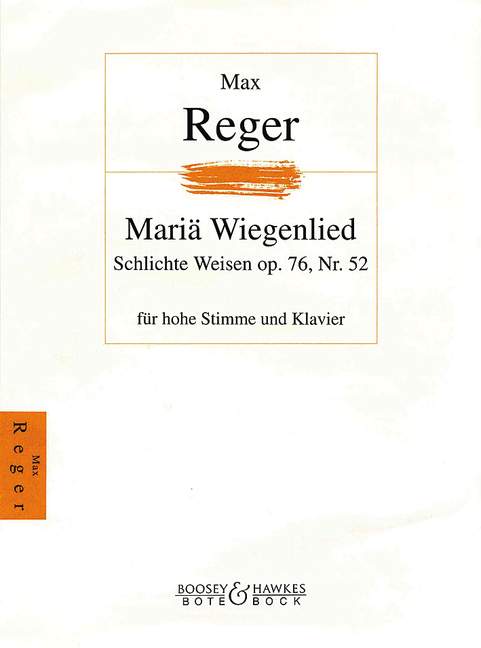 Front Cover Image Mariä Wiegenlied op. 76 Nr. 52 